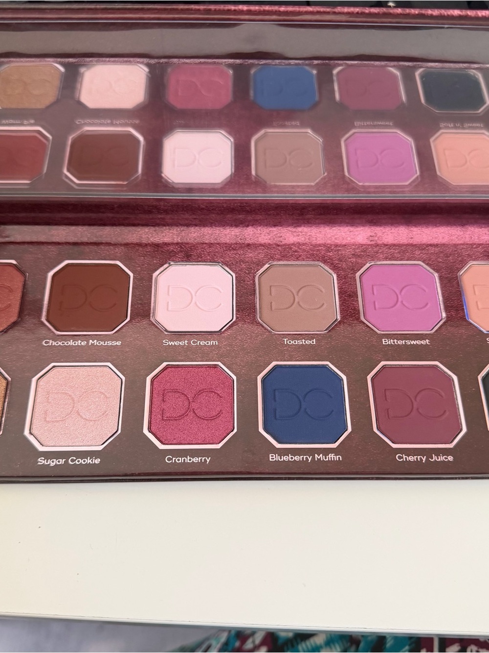 Dominique Cosmetics Eyeshadow Palette - Pink, Blue & Brown-Neutral Shades